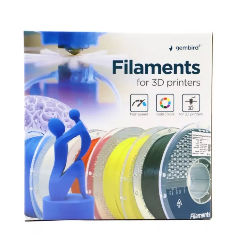 Gembird ABS High Speed Filament, 1,75 mm, 1 kg, weiß