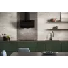 Vertikale Eco Duo Glas Wand-Dunstabzugshaube Schwarz