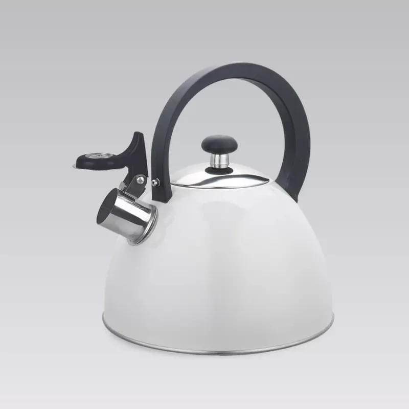 Maestro MR-1302-WG Herd-Pfeifkessel, 2,5 l, weiß