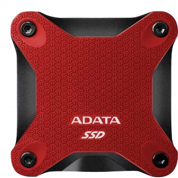 Externe SSD ADATA SD620 1 TB, tragbar USB 3.2 Gen 2 (Micro-USB B), Lesegeschwindigkeit 520 MB/s, Schreibgeschwindigkeit 460 MB/s, stoßfest, Rot