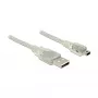 USB-Kabel DeLOCK 83907 USB 2.0 2m USB A Mini-USB B Transparent