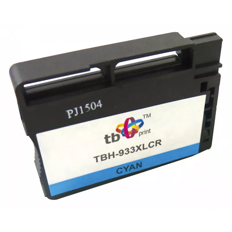TB Print TBH-933XLCR wiederaufbereitete Tintenpatrone für HP 933XL (CN054AE), HP Officejet 6100 ePrinter, Cyan, 16 ml, 825 Seiten