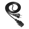 Akyga Server-Stromkabel CEE 7/7 auf IEC C19, 250 V, 1,8 m (AK-UP-01)