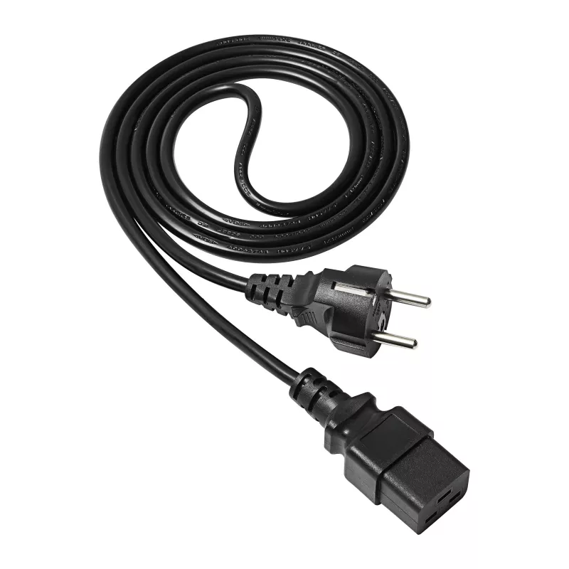 Akyga Server-Stromkabel CEE 7/7 auf IEC C19, 250 V, 1,8 m (AK-UP-01)