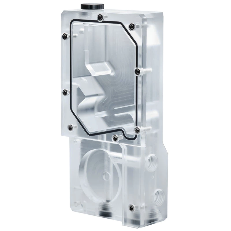 Phanteks Glacier R160C Reservoir, transparente Acryl-Rückplatte, DRGB LED