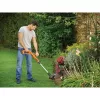 Black+Decker ST1823 18-V-Akku-Rasentrimmer, 25 cm, 1,5 Ah Li-Ion, Teleskopstiel, Orange/Schwarz