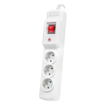 Steckdosenleiste ARMAC MULTI M3 PROTECTING POWER STRIP, 3 Steckdosen, 3 m Kabel, grau