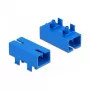 LWL-Kupplung für PCB SC Simplex Buchse auf SC Simplex Buchse Singlemode Blau