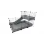 C&C Modularer Kleintierkäfig einstöckig 3x2 mit Loft und Rampe