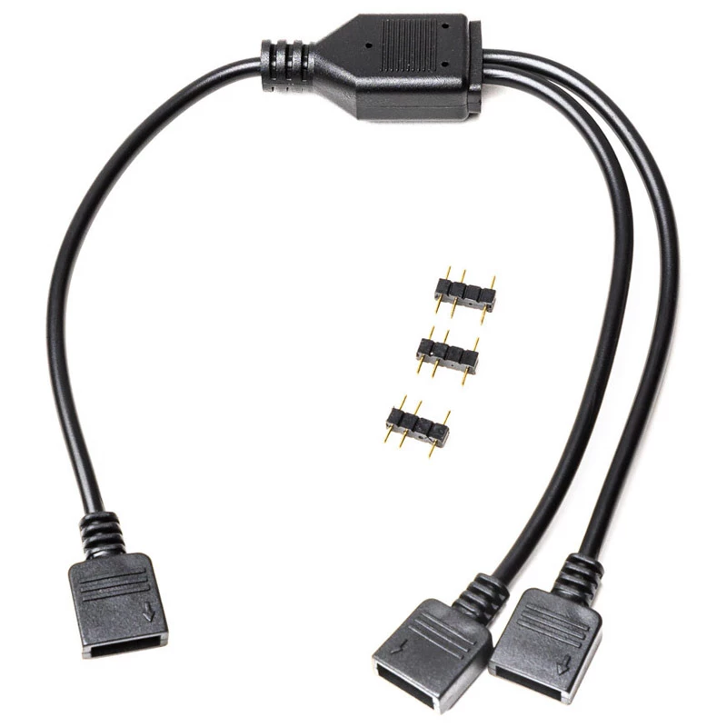 RGB-Splitterkabel EK Water Blocks Loop D-RGB 2-Way Schwarz 5V