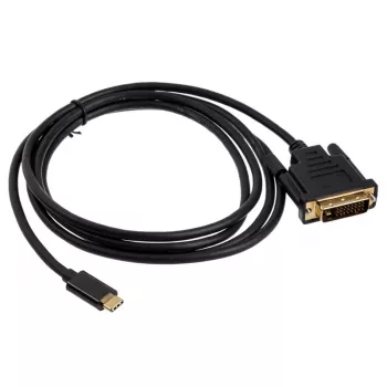 Akasa USB-Type-C-auf-DVI-Adapterkabel, Schwarz (AK-CBCA10-18BK)