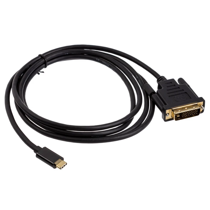 Akasa USB-Type-C-auf-DVI-Adapterkabel, Schwarz (AK-CBCA10-18BK)
