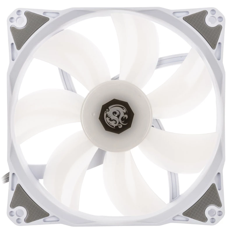 120mm PWM Gehäuselüfter-Pack BitsPower Notos RGB — weiß, 5er-Pack (BPTA-FX1812NTWH-5)