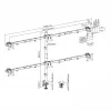 LCD-Halterung SBOX LCD-352/6-2 für 17–32 Zoll Displays, 7×7 kg, VESA 100×100