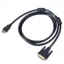 Akyga AK-AV-11 HDMI-auf-DVI-D-Kabel (24+1), 1,8 m, schwarz