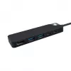 Hyper HyperDrive Flex HD4101BKGL 5-Port-USB-C-Hub (2x USB-A, 1x USB-C, 1x HDMI), schwarz