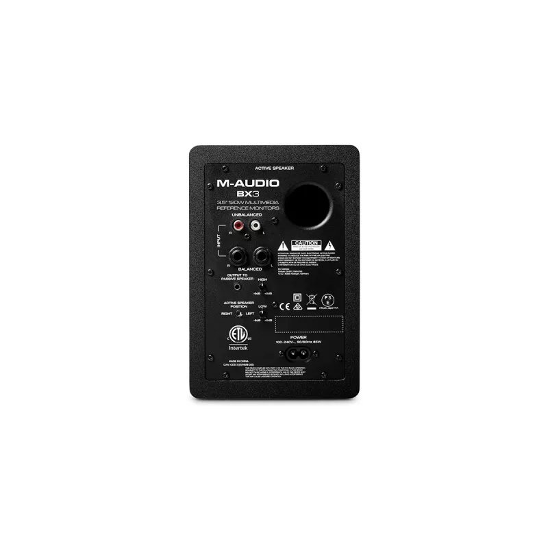 M-Audio BX3 aktive Studiomonitore, Paar, 50 W, kabelgebunden, schwarz