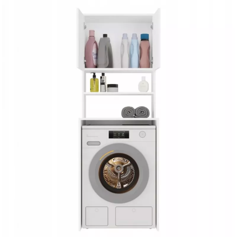 top e shop POLA MULTI Wäscheschrank für Waschmaschine - Weiß