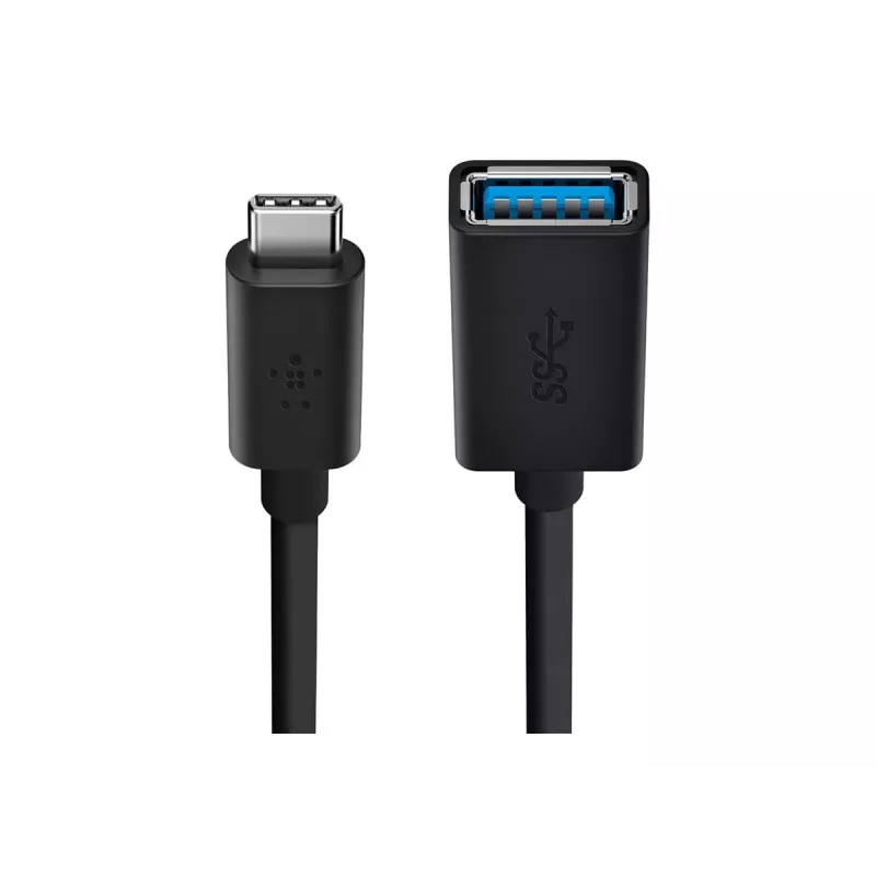 Belkin USB-3.0-Adapter USB-C auf USB-A, 5 Gbit/s, Schwarz