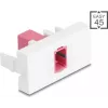Patchpanel-Modul DELOCK 90895 — SC Simplex Fiber-Adapter, violett/weiß