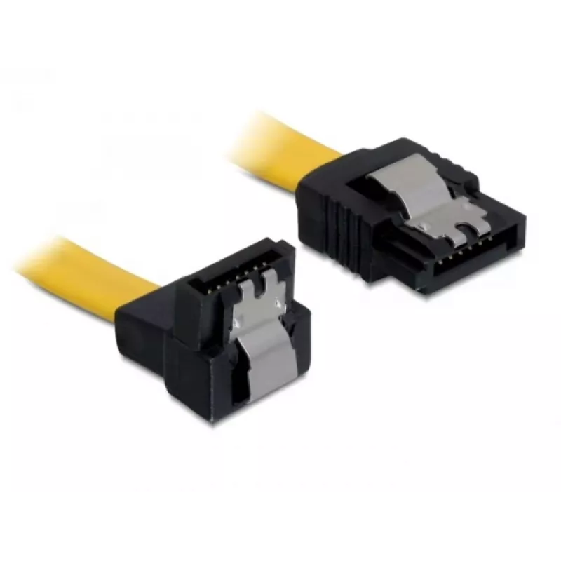 SATA-Kabel Stecker/Stecker DeLOCK 0,7 m Gelb 82814