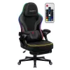 Gaming-Stuhl huzaro HZ-FORCE 4.6 RGB Schwarz Mesh — ergonomisch, höhenverstellbar, RGB-Beleuchtung, Stoffsitz, max. 130 kg