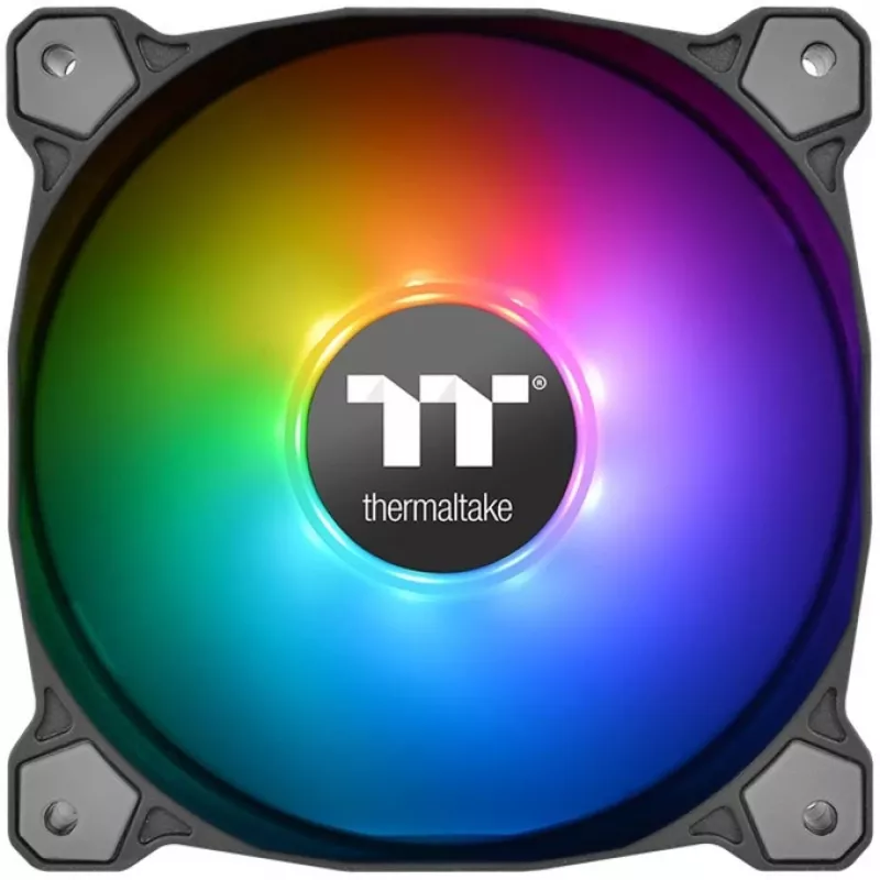 Thermaltake Pure 12 ARGB 120mm Gehäuselüfter 3er-Pack Schwarz