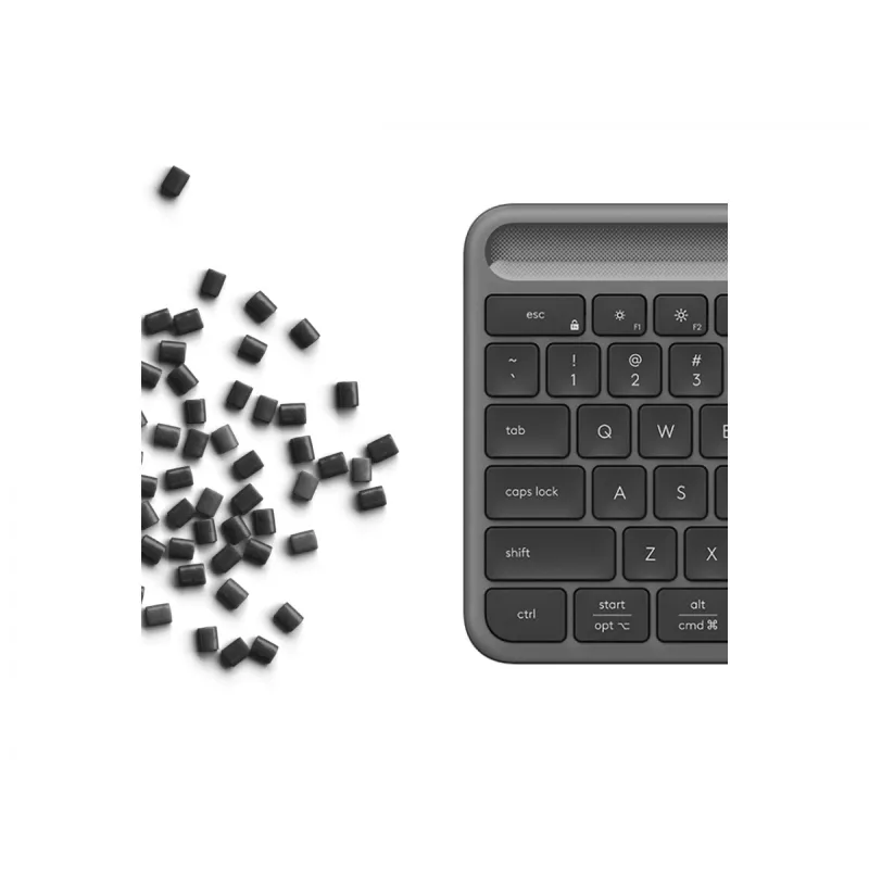 Logitech Signature Slim Solar+ K980 kabellose Tastatur, deutsches QWERTZ, Graphit