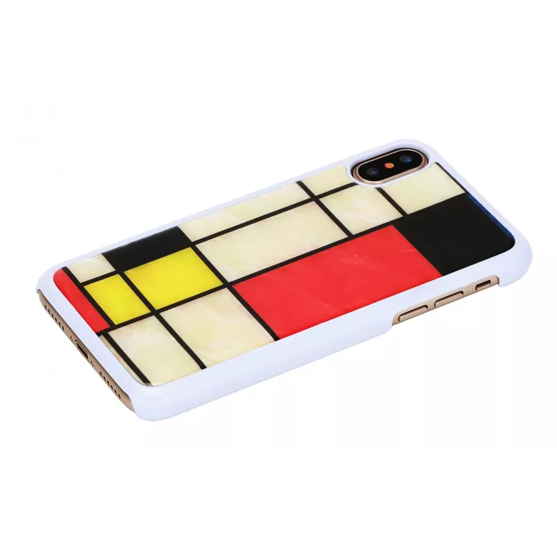 iKins Mondrian Hülle für iPhone XS/X, Weiß, K1624H