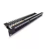 Digitus Professional DN-91624U 19-Zoll-Patchpanel, 24x RJ45, Cat 6, ungeschirmt, LSA, 1 HE, Schwarz