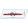 COBI 4839 Historical Collection Schlachtschiff Tirpitz Klemmbausteinset, 2810 Elemente, 1:300