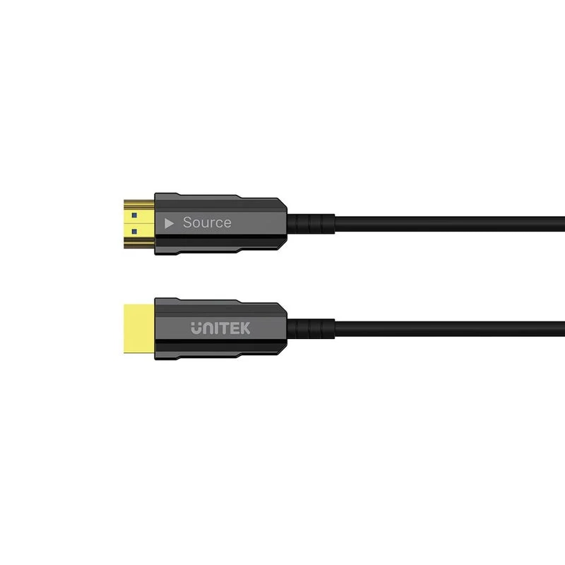 Unitek C11072BK-20M HDMI 2.0 AOC Glasfaserkabel 20 m, 4K 60 Hz, Schwarz