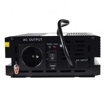Spannungswandler Green Cell INV07, DC 12 V auf AC 230 V, 300 W, 50 Hz, Typ-C-Stecker, schwarz