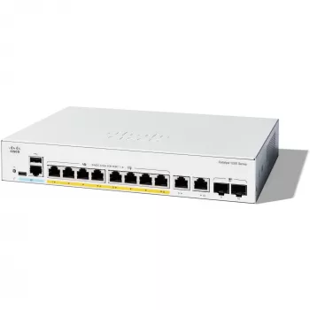 CISCO Catalyst 1200 8-Port Switch / PoE+ mit 120W Leistungsbudget / 2 x 1G SFP Uplinks (C1200-8FP-2G)
