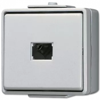Druckschalter Jung 631W — weißes Duroplast-Gehäuse, 250 V AC