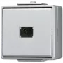 Druckschalter Jung 631W — weißes Duroplast-Gehäuse, 250 V AC