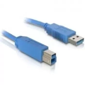 USB-Kabel DeLOCK USB3.0 A-B Stecker/Stecker 1 m Blau