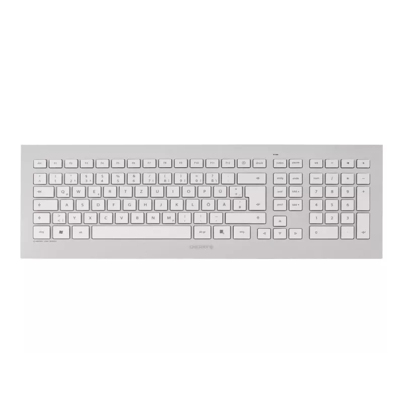 CHERRY DW 8000 Tastatur Maus enthalten Büro RF Wireless Französisch Silber, Weiß