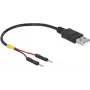 USB-Kabel DeLOCK 85400 0,1 m USB A Schwarz