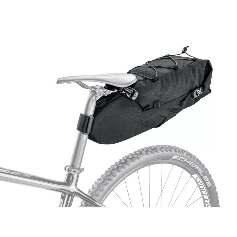 Satteltasche TOPEAK BackLoader 10 L — sattelmontierte Fahrradtasche, Nylon & Polyethylen, 600×200×180 mm