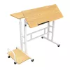 Maclean mobiler Laptop-Tisch, weiß, 80x60cm, 50kg max, höhenverstellbar 67-115cm, MC-124 W