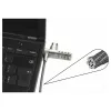 Dicota Security Kabel T-Lock, Kombination, geschlossen 3x7mm Slot