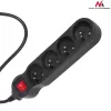 MCE182 Elektro-Verlängerungskabel Band Steckdosenleiste 4 Steckdosen (5 M) - Maclean