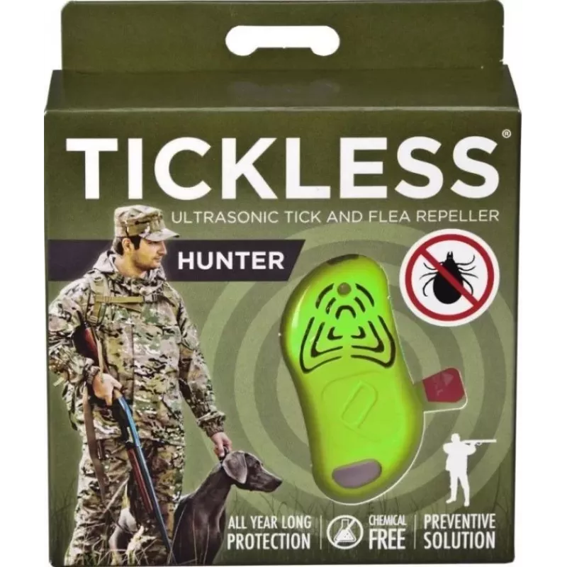 TICKLESS Ultraschall-Zeckenentferner, für Jäger HUNTER, grün