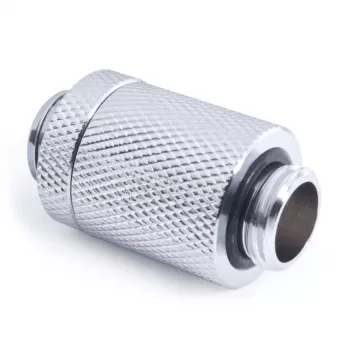 Alphacool ES D-Plug 25,5 mm G1/4 AG auf G1/4 AG, Chrom