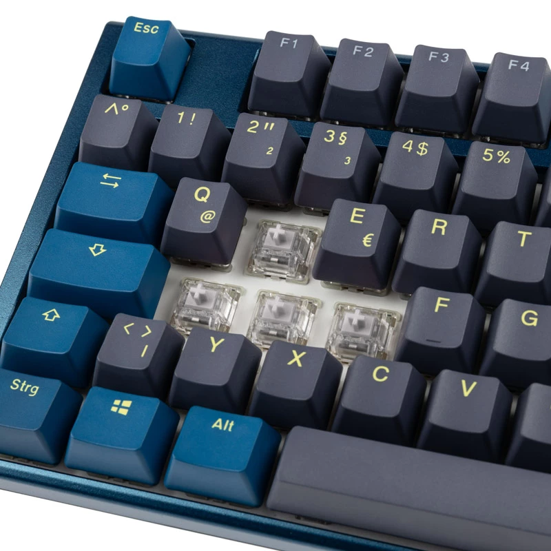 Ducky One 3 Daybreak RGB Gaming-Tastatur USB Deutsch Schwarz Blau Grün