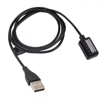 Akyga AK-SW-33 magnetisches Ladekabel für Suunto 9 / D5 / Spartan Sport, USB-A, 1 m, Schwarz
