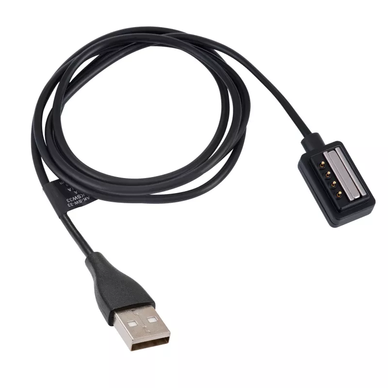 Akyga AK-SW-33 magnetisches Ladekabel für Suunto 9 / D5 / Spartan Sport, USB-A, 1 m, Schwarz
