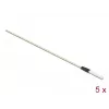 Delock 86781 Reinigungsstäbe für Glasfasern, 15 cm, Weiß, 5 Stück