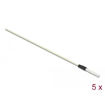 Delock 86781 Reinigungsstäbe für Glasfasern, 15 cm, Weiß, 5 Stück